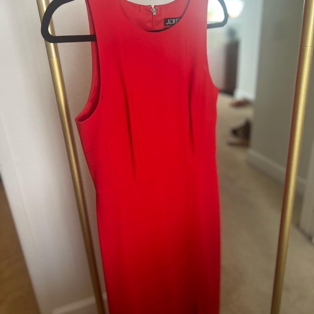 J. Crew Red Sleeveless Dress